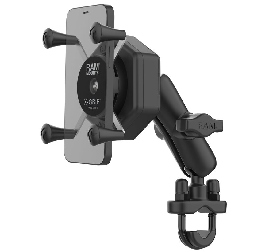 X-Grip® Telefoonhouder met Kogel & Vibe-Safe™ Adapter