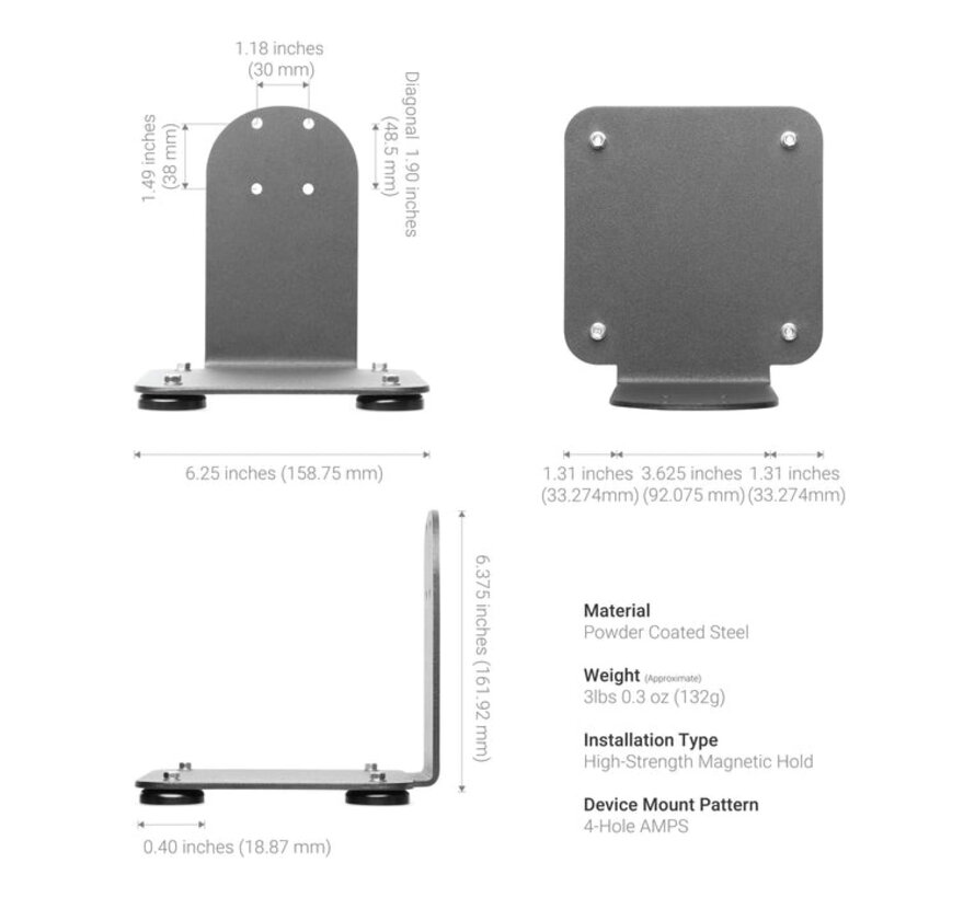 SteadyMag™ magnetisch montagesysteem