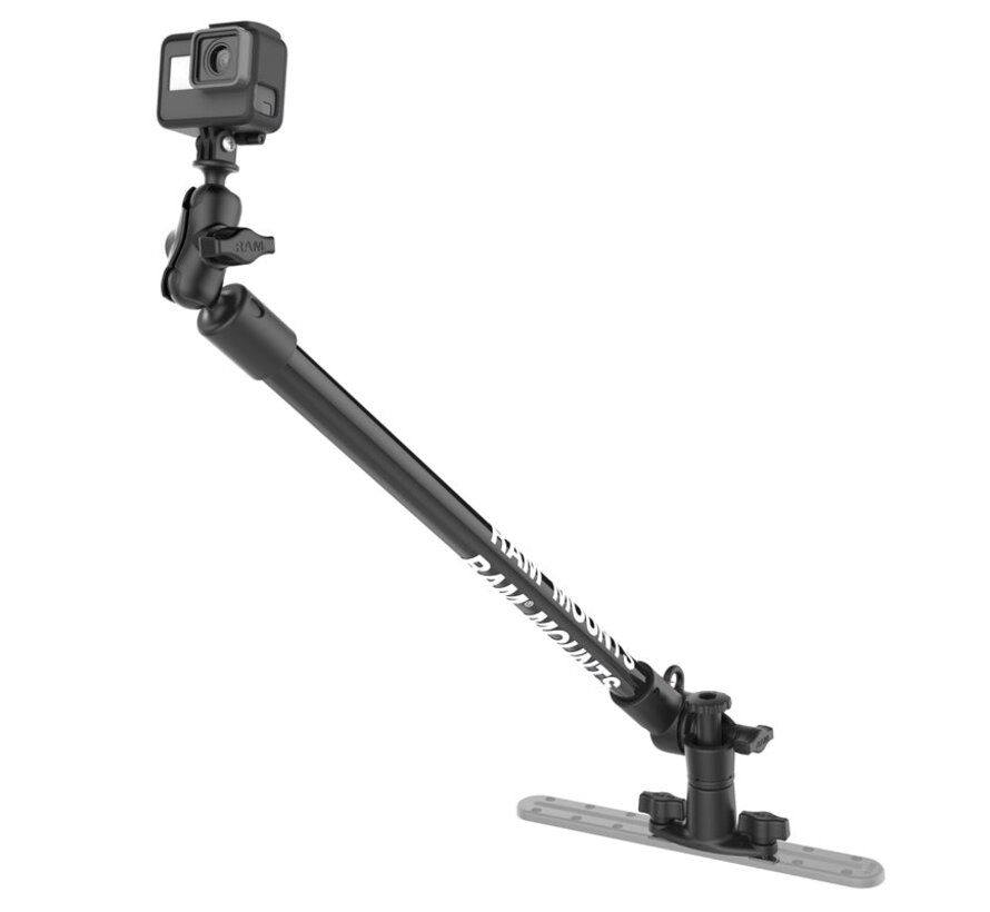 Tough-Pole™ 24" Camera Mount met enkele pijp en dual track basis