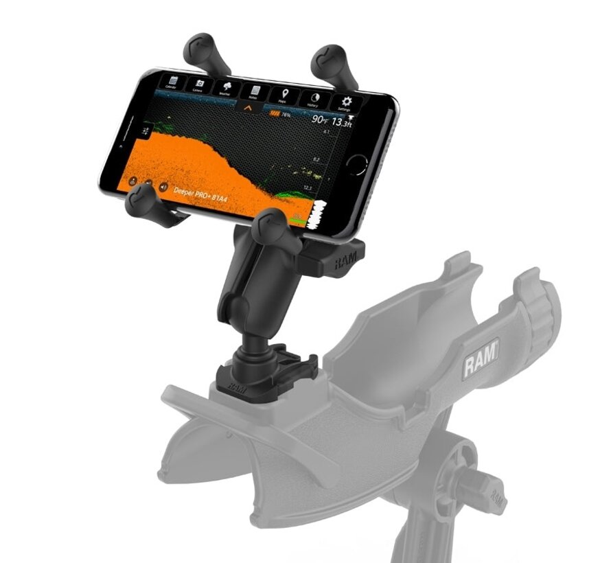 X-Grip® Telefoonhouder met Bal Adapter voor GoPro Bases
