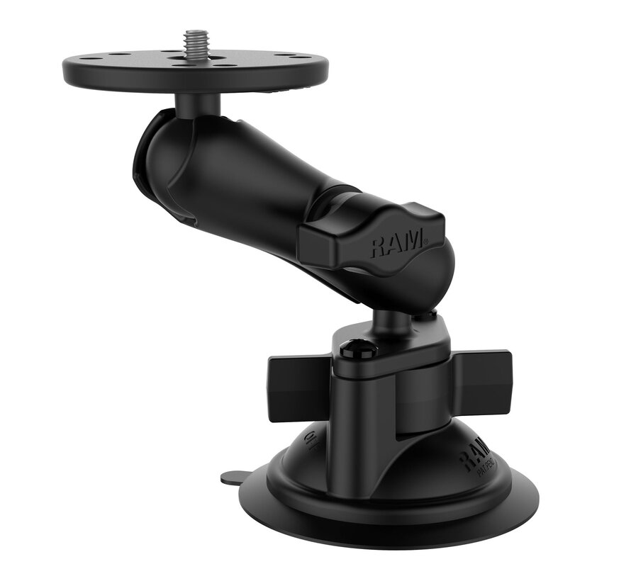 Twist-Lock™ Zuigcupbevestiging met ronde plaat en 1/4 "-20 stud