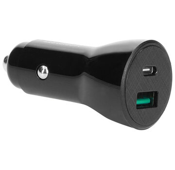 Mobiparts Car Charger 2-port 30W PD Fast Charging USB-C + USB-A