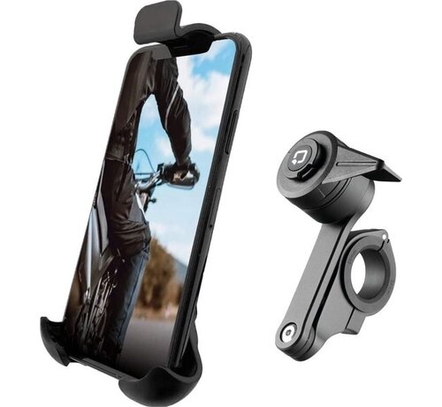 Lampa Optiline Telefoonhouder Motor Stuurbevestiging Met Quick release & Action Cam Adapter Incl. Anti Vibratie