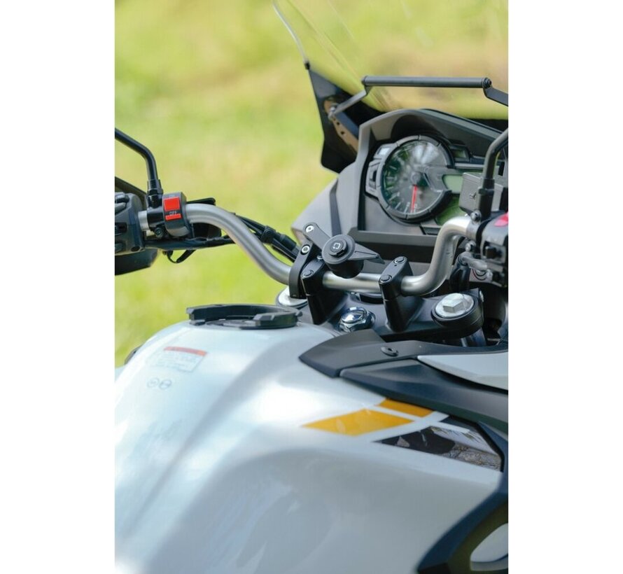 Optiline Telefoonhouder Motor Stuurbevestiging Met Quick release & Action Cam Adapter Incl. Anti Vibratie