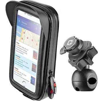 Lampa Opti-Mirror scooterspiegel  mount met waterdichte smartphone case