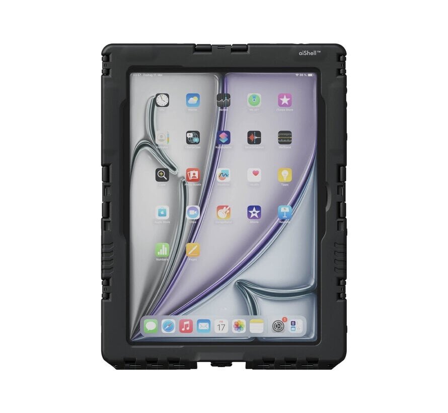 aiShell  heavy-duty case iPad met UV-stabiele hybride glasfilm