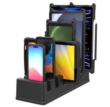 RAM Mount GDS® 6-poorts aangedreven dock voor tablets met IntelliSkin