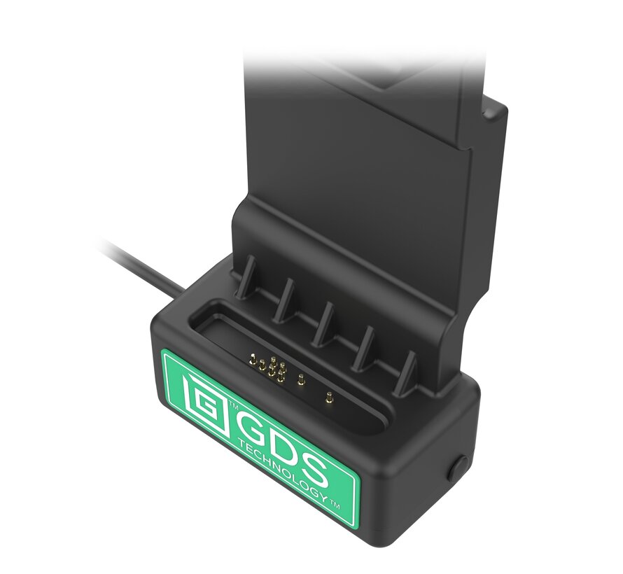 GDS® Uni-Conn™ Dock met voedingaansluiting en Adapter voor gebruik met Intelliskin hoes