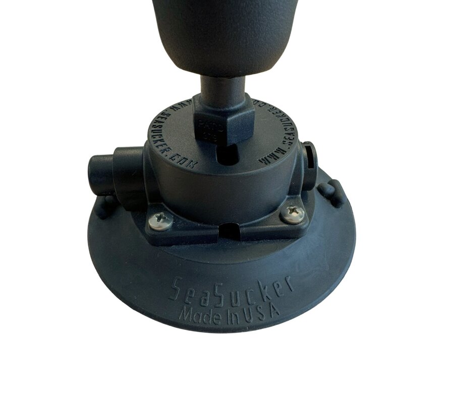 Seasucker 4.5" zuignap  met RAM Mounts C-Maat heavy duty AMPS zuignap set