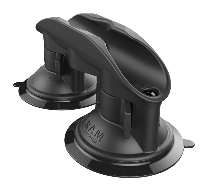 Tough-Clip™ Paddle Cradle met dubbele RAM® Twist-Lock™ zuignap