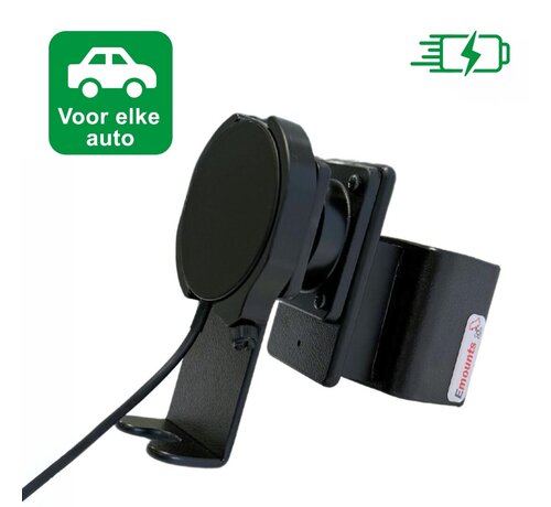 Emounts Proclip met Brodit Apple 15W MagSafe oplader -zwart met swivel en Sigplug - Auto keuze