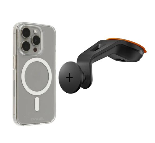 Cygnett Magnetic Autozuignapset (magsafe) + Brodit iPhone hoes MagSafe