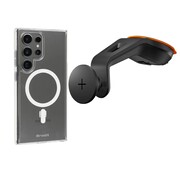 Cygnett Magnetic Autozuignapset (magsafe) + Brodit Samsung hoes MagSafe