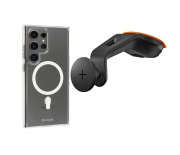 Cygnett Magnetic Autozuignapset (magsafe) + Brodit Samsung hoes MagSafe