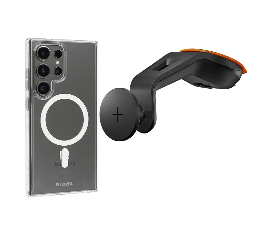 Magnetic Autozuignapset (magsafe) + Brodit Samsung hoes MagSafe