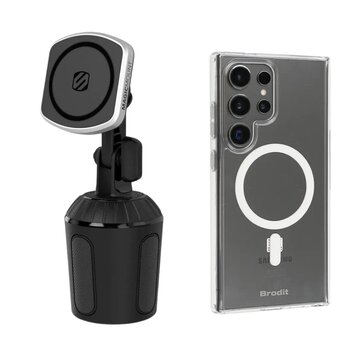 Scosche magnetische telefoonhouder bekerhouder (magsafe) + Brodit Samsung hoes MagSafe