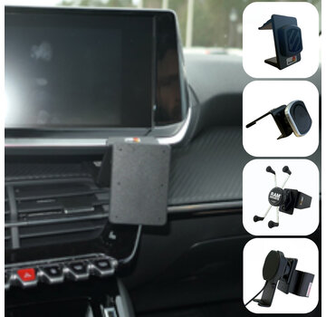 Emounts Peugeot 208/2008 2020- Brodit Proclip met Telefoonhouder keuze