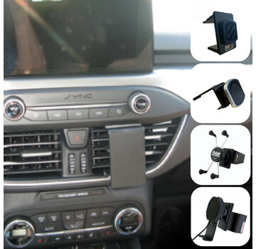 Emounts Ford Focus 2019-/Kuga 2020- Brodit Proclip met Telefoonhouder keuze