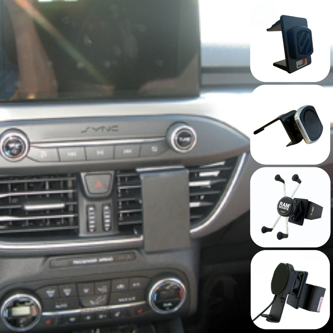Emounts Ford Focus 2019-/Kuga 2020- Brodit Proclip met Telefoonhouder keuze