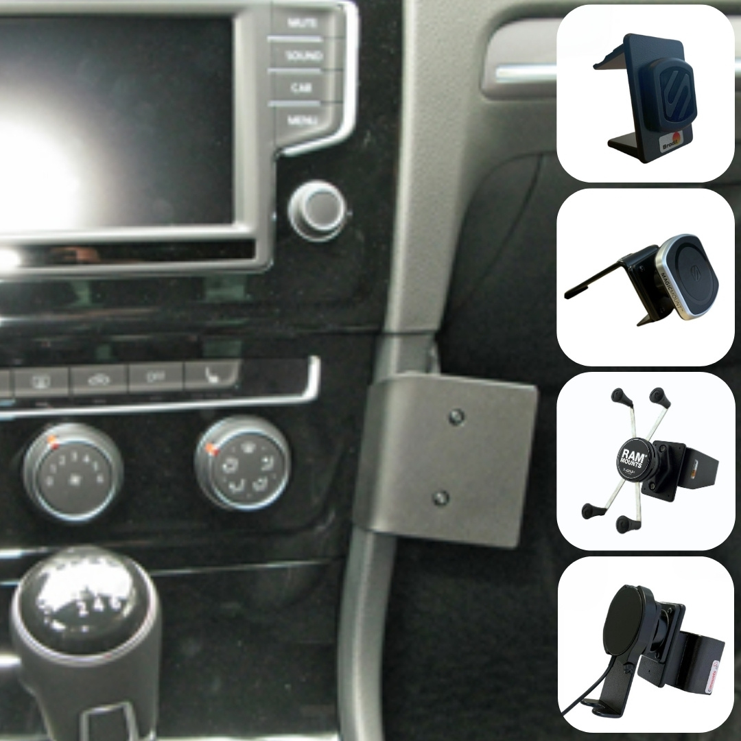 Emounts Volkswagen Golf VII 2013-2020 Brodit Proclip met Telefoonhouder keuze  - Copy