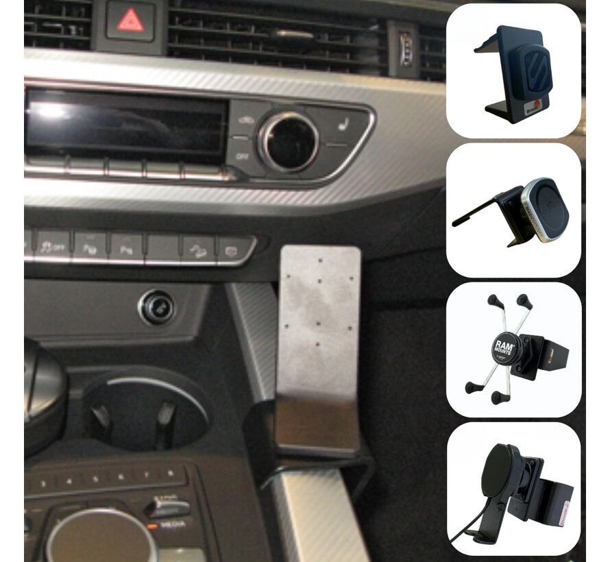 Audi A4 2016-/A5 2017- Brodit Proclip met Telefoonhouder keuze
