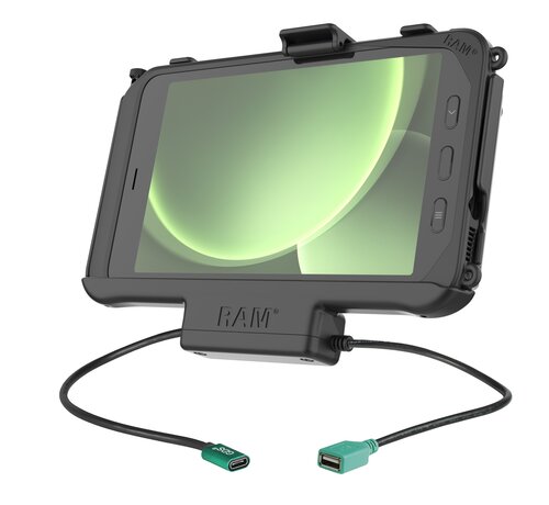 RAM Mount USB-C actieve houder + Data Dock Samsung Tab Active5 & 3