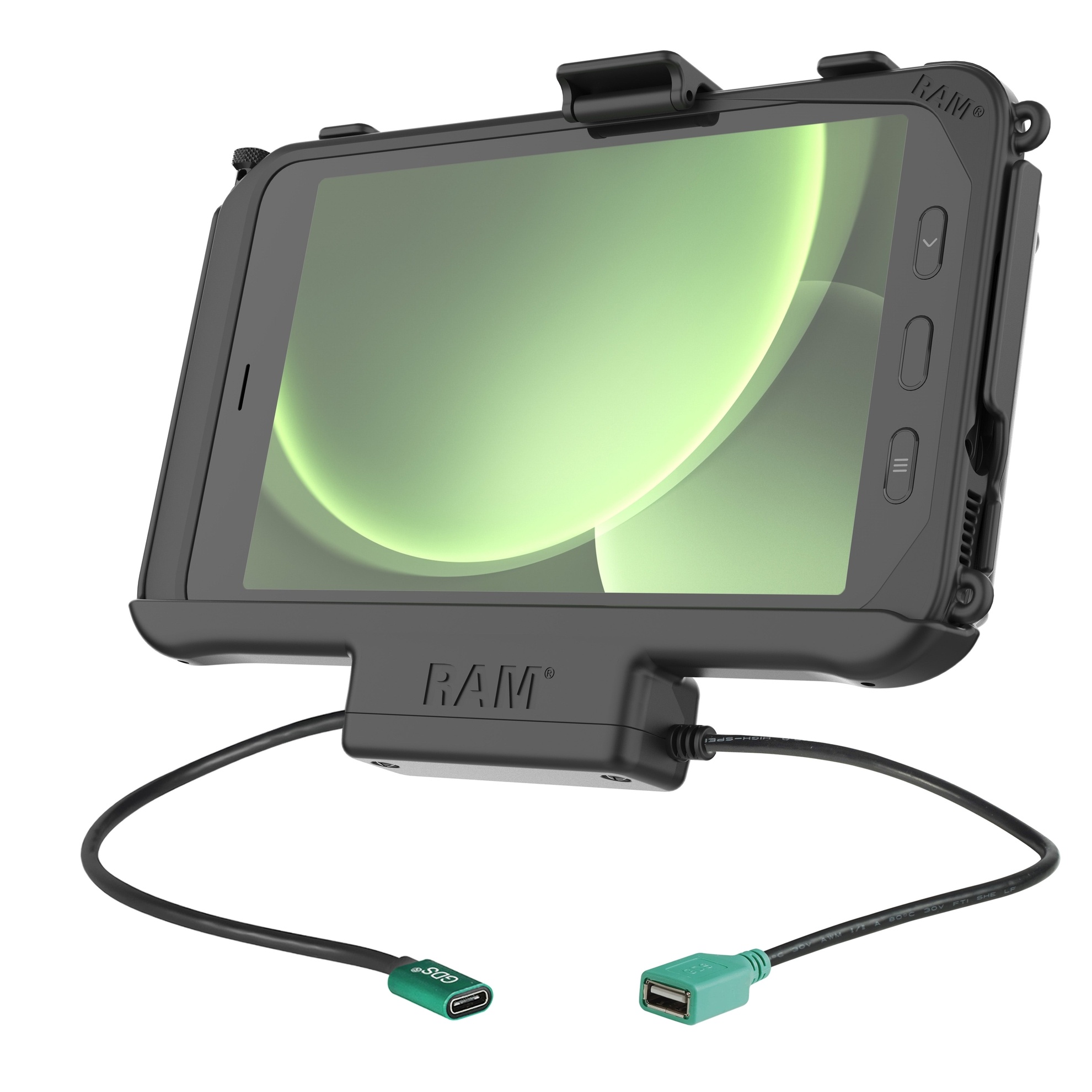 RAM Mount USB-C actieve houder + Data Dock Samsung Tab Active5 & 3