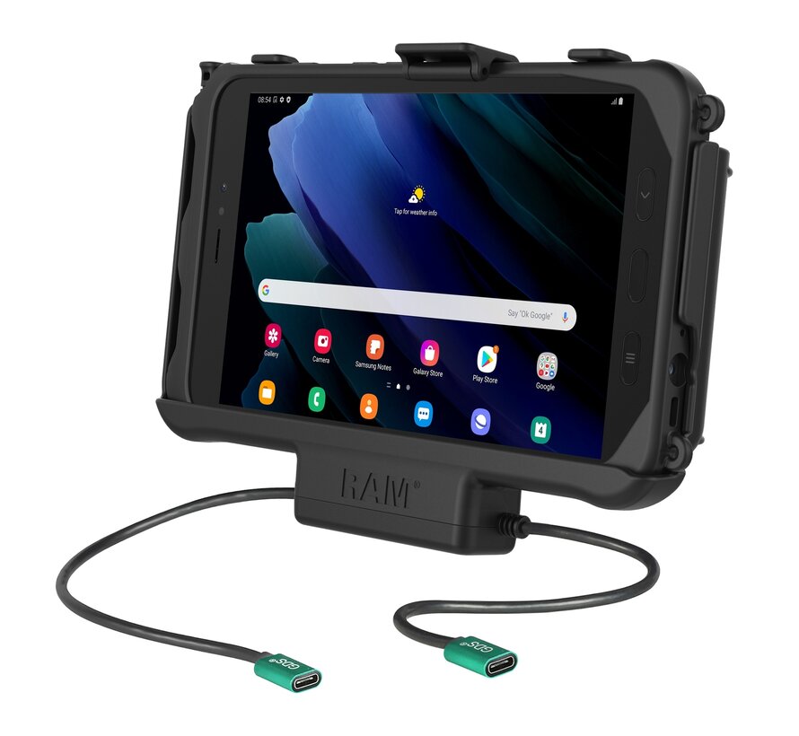 USB-C actieve houder + Data Dock Samsung Tab Active5 & 3