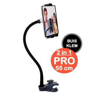 GOOS-E Tablet houder & Telefoonhouder PRO - buis pijpklem - hals 35 of 55 cm
