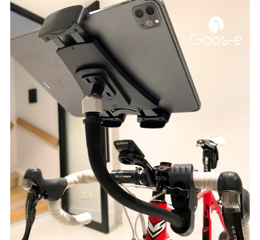 Tablet houder & Telefoonhouder PRO - buis pijpklem XL - hals 35/55 of 75 cm