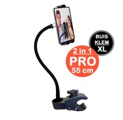 GOOS-E Tablet houder & Telefoonhouder PRO - buis pijpklem XL - hals 35/55 of 75 cm