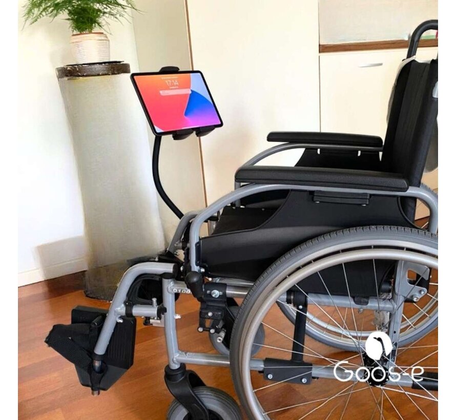Tablet houder & Telefoonhouder PRO - buis pijpklem XL - hals 35/55 of 75 cm