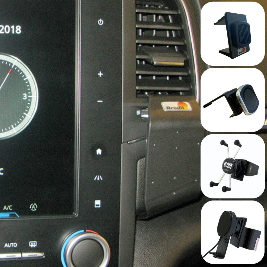 Emounts  Renault Megane 2016-2022 Brodit Proclip met Telefoonhouder keuze