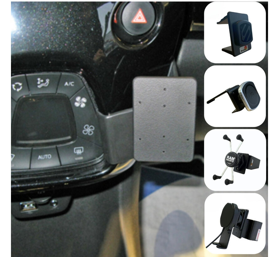 Peug.108/Cit.C1/Toy.AYGO 14-21 Brodit Proclip met Telefoonhouder keuze