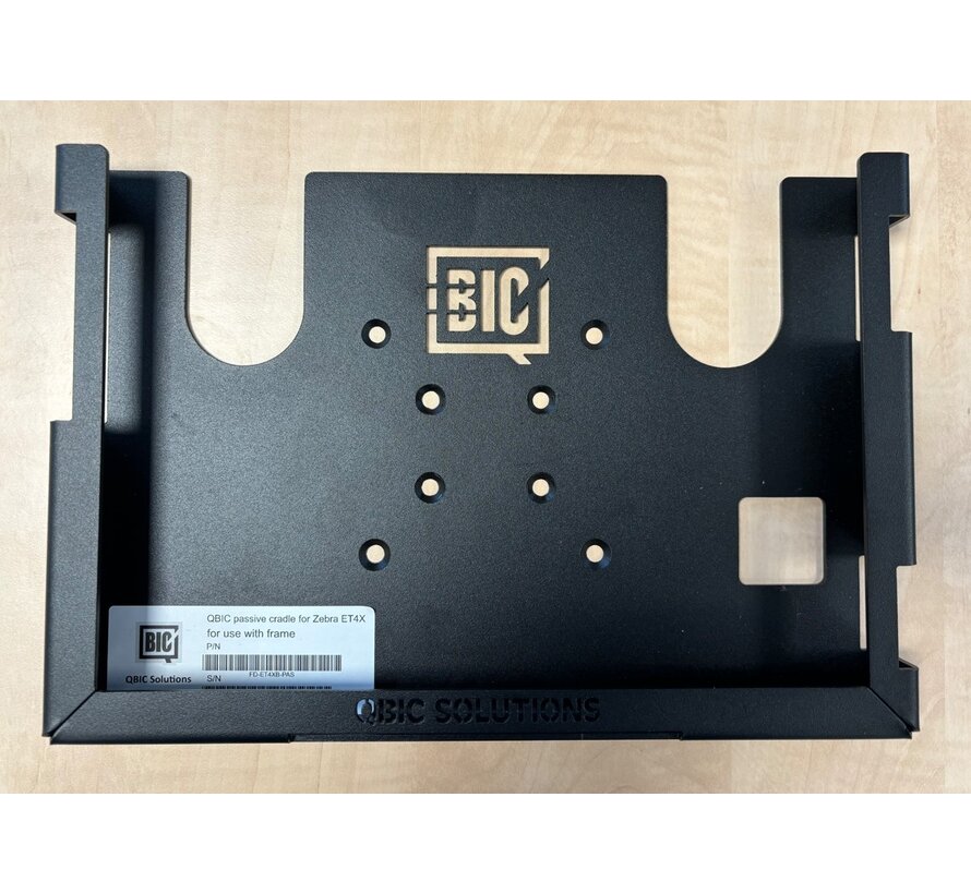 QBIC Passive forklift dock for Zebra ET4x for use with rugged frame.