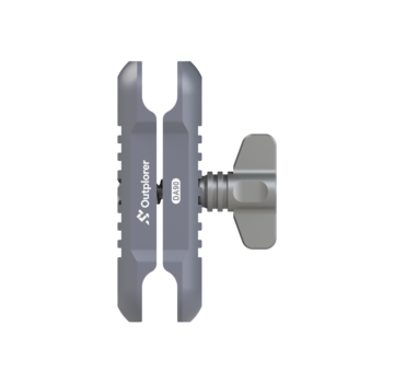 Outplorer Montage arm aluminium- Optie Antidiefstal knop