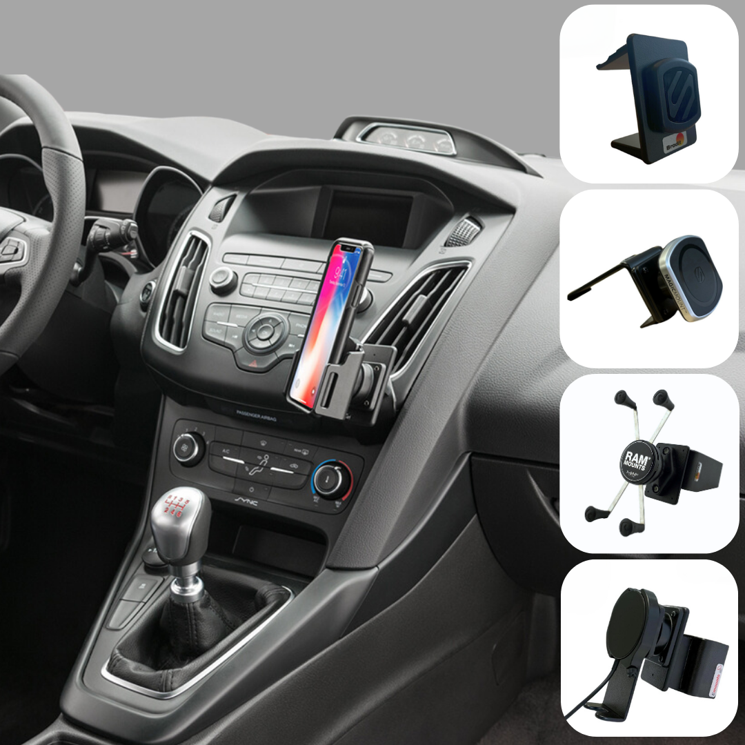 Emounts Proclip Ford Focus 15-18 Angled mount - Brodit Proclip met Telefoonhouder keuze