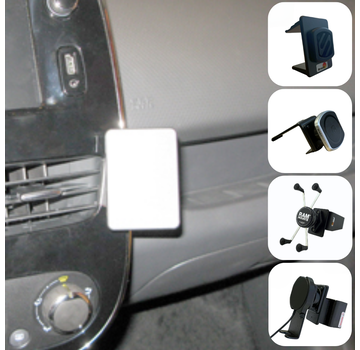 Emounts Proclip Renault Clio IV 13-16 Angled mount met Telefoonhouder keuze