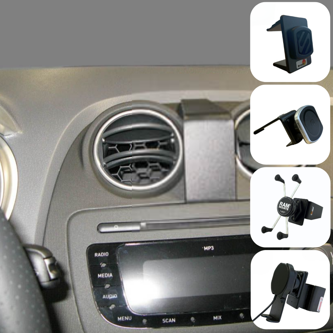 Emounts Proclip Seat Ibiza 09-17 Center mount met Telefoonhouder keuze