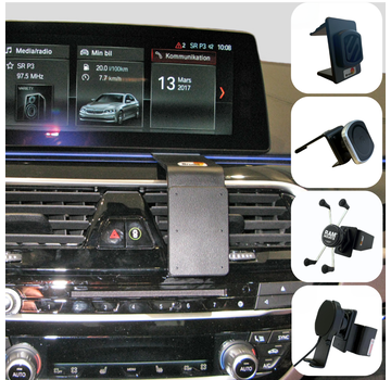 Emounts Proclip BMW 5-series G30 18-23 6-serie GT32 17-19 Center met Telefoonhouder keuze