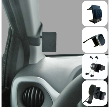 Emounts Proclip Peugeot 108/Citroen C1/Toyota AYGO 14-21 left met Telefoonhouder keuze