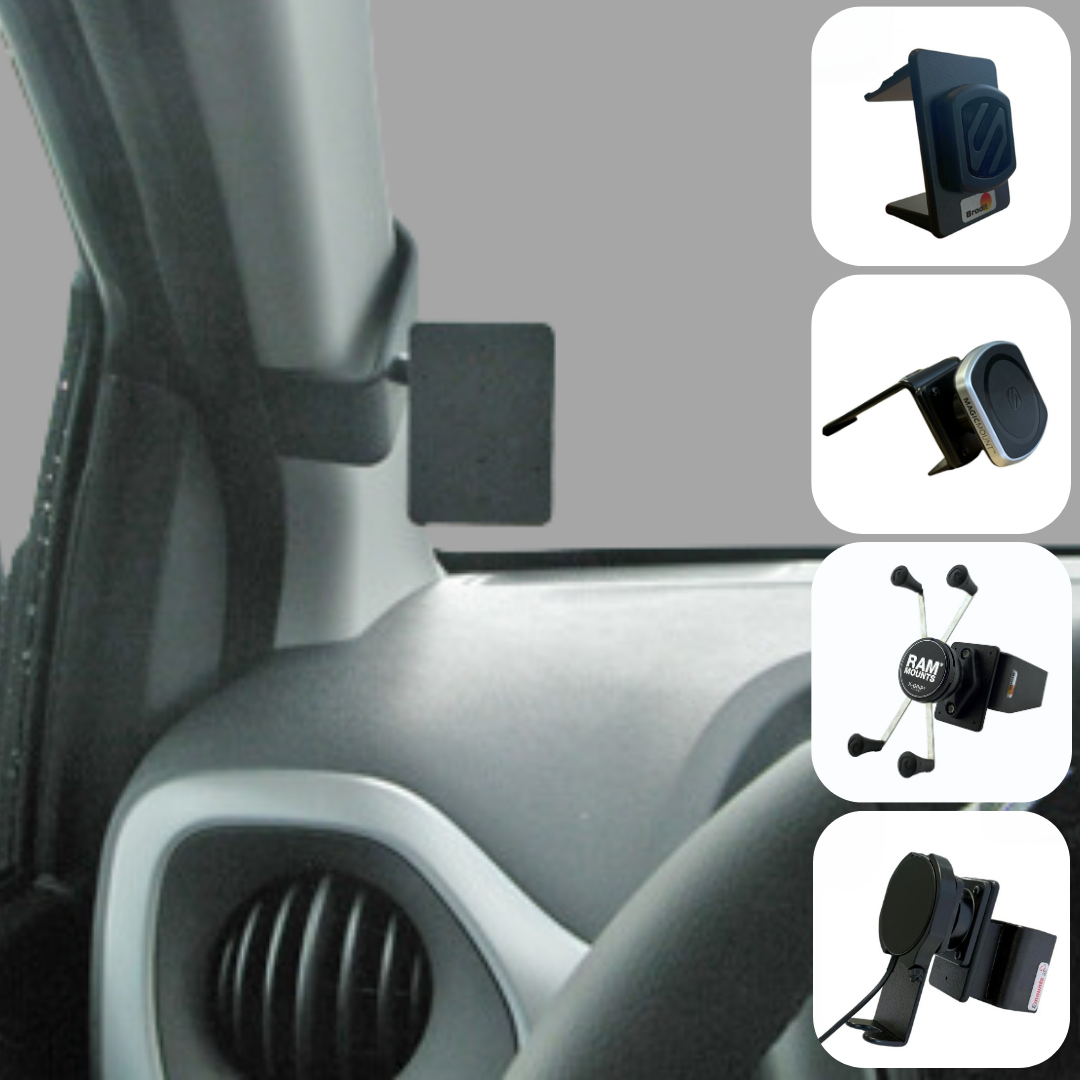 Emounts Proclip Peugeot 108/Citroen C1/Toyota AYGO 14-21 left met Telefoonhouder keuze