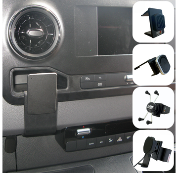 Emounts Proclip Mercedes Benz Sprinter 19- LHD/RHD Center mount met Telefoonhouder keuze