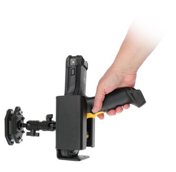 Brodit houder universele scanner pistolgrip - Forklift montageset max 72 mm