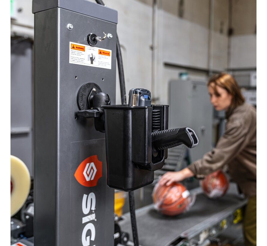 Dubbele kogelbevestiging met Ronde plaat en Tough-Mag™ magnetische kogelbasis