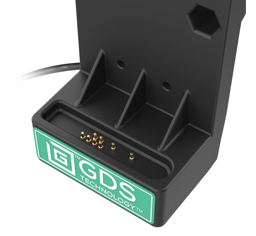 GDS® Uni-Conn™ Power Dock met Veermechanisme en Adapter voor gebruik met Intelliskin hoes