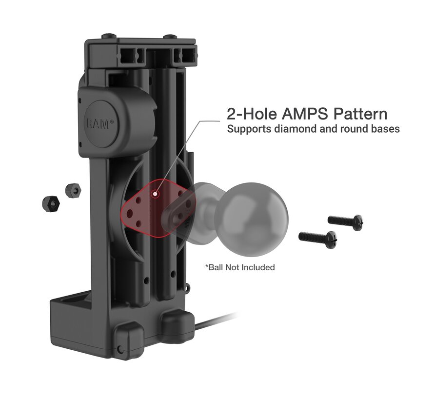 GDS® Uni-Conn™ Power Dock met Veermechanisme en Adapter voor gebruik met Intelliskin hoes