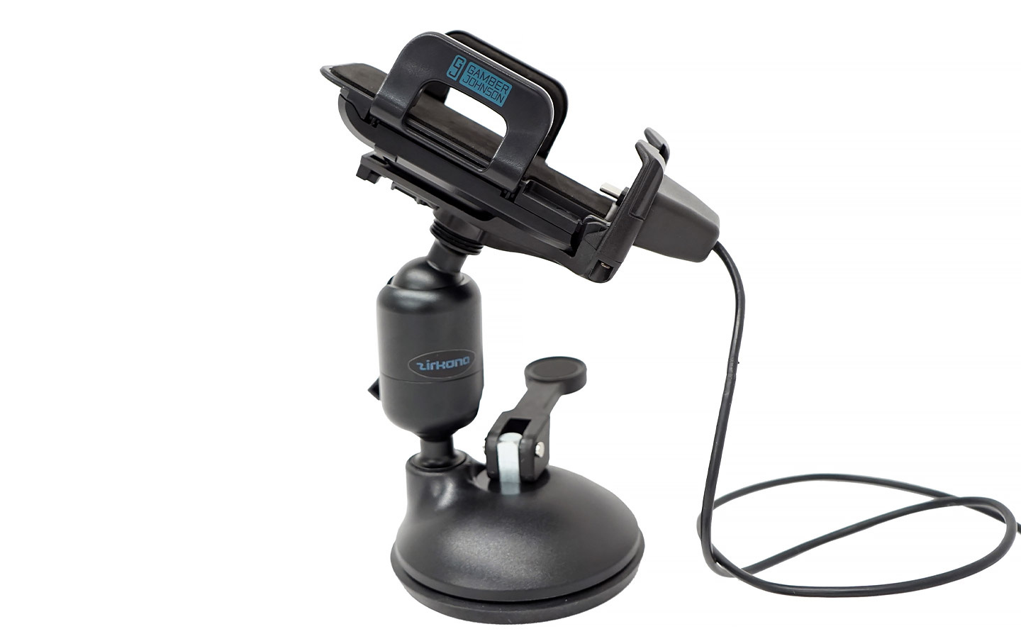 Gamber-Johnson Universeel oplaadstation voor telefoons met Zirkona-koppeling en  zuignap