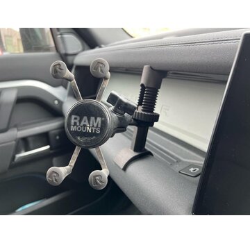 Defender3D Defender (2020+, L663)  Combo Lite & HD Dashklem  X-Grip telefoonhouder