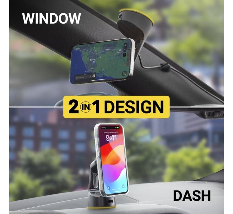 MagicMount™ Qi2 Wireless Pro Window/Dash zuignap